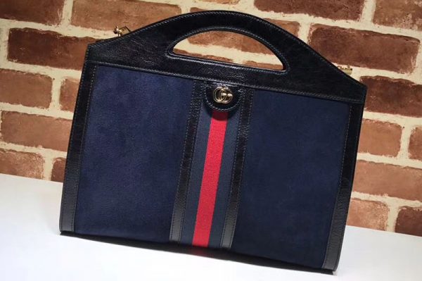 Replica Gucci GG original suede leather ophidia Tote Bag 512957 Blue