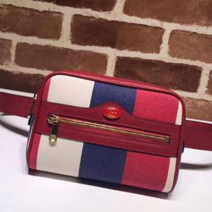 Replica Gucci Ophidia GG Supreme Small Belt Bags Red