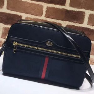 Replica Gucci GG original Nubuck leather Shoulder Bag 517080 Royal Blue