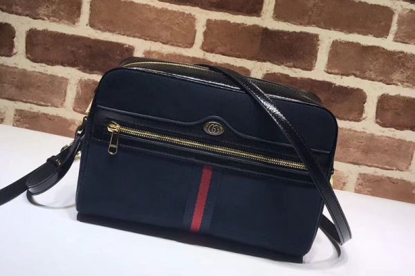 Replica Gucci GG original Nubuck leather Shoulder Bag 517080 Royal Blue