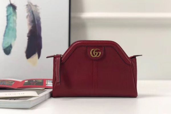 Replica Gucci GG original calfskin belle clutch purse 517735 red