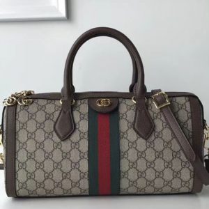 Replica Gucci 524532 GG original canvas ophidia Tote Bags brown