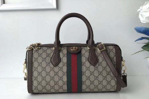 Replica Gucci 524532 GG original canvas ophidia Tote Bags brown