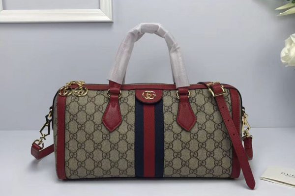 Replica Gucci 524532 GG original canvas ophidia Tote Bags Red