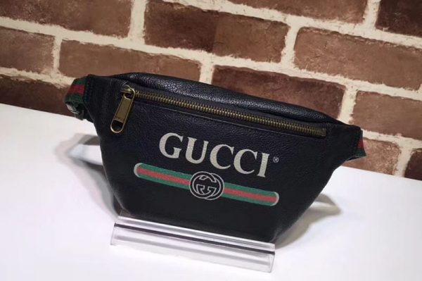 Replica Gucci Print small belt bag 527792 Black