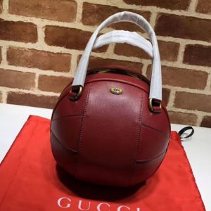 Replica Gucci Worldcup Ball Leather Tote Bags 536110 Red