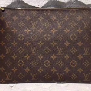 Replica Louis Vuitton M43442 LV Monogram Canvas Etui Voyage GM Bags Fuchsia