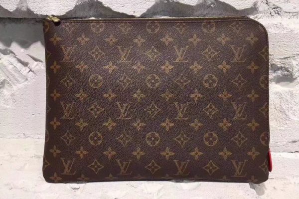 Replica Louis Vuitton M43442 LV Monogram Canvas Etui Voyage GM Bags Fuchsia