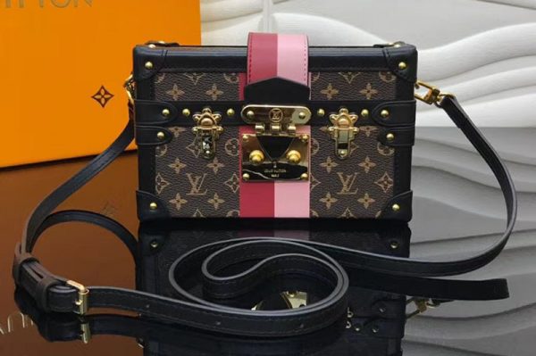 Replica Louis Vuitton M43872 LV Monogram Canvas Petite Malle Bags