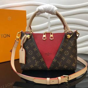 Replica Louis Vuitton M43966 LV V Tote BB Monogram Canvas Bags Red