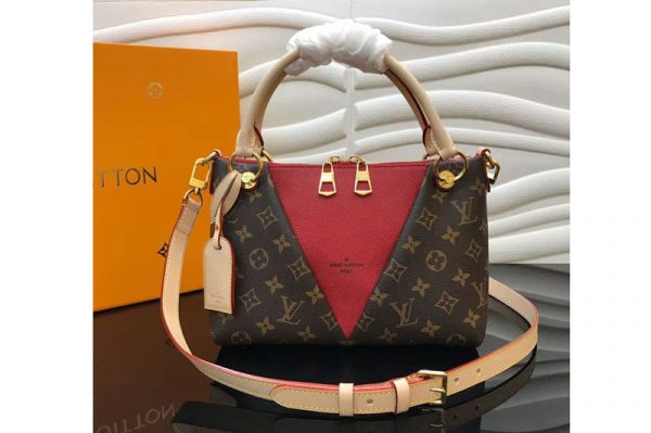 Replica Louis Vuitton M43966 LV V Tote BB Monogram Canvas Bags Red