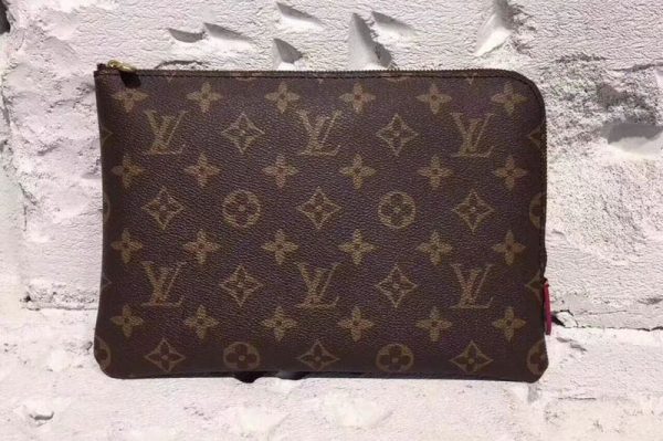 Replica Louis Vuitton M44148 Monogram Canvas Etui Voyage PM Bags Fuchsia