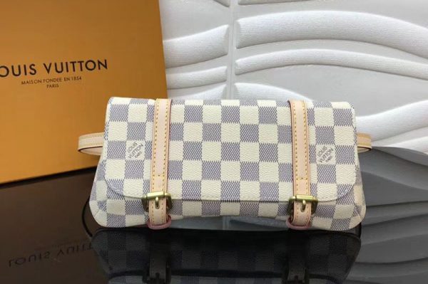 Replica Louis Vuitton M51159 LV Damier Azur Canvas Pochette Marelle Bum Bag