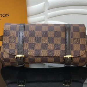 Replica Louis Vuitton M51159 LV Damier Ebene Canvas Pochette Marelle Bum Bag