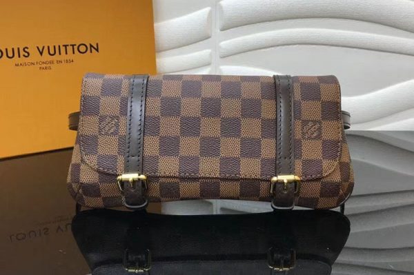 Replica Louis Vuitton M51159 LV Damier Ebene Canvas Pochette Marelle Bum Bag