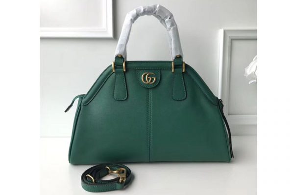 Replica Gucci 516459 Re(Belle) Medium Top Handle Bags Green