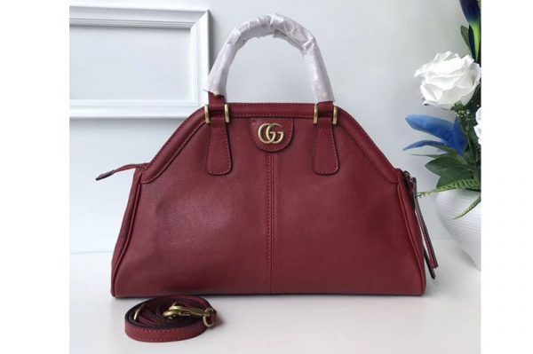 Replica Gucci 516459 Re(Belle) Medium Top Handle Bags Wine