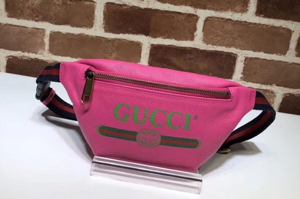 Replica Gucci 527792 Print small belt bags Pink