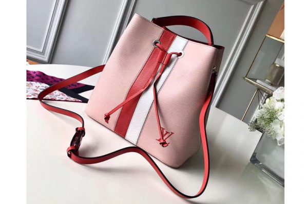 Replica Louis Vuitton M52161 Epi Leather Neonoe Bags Pink