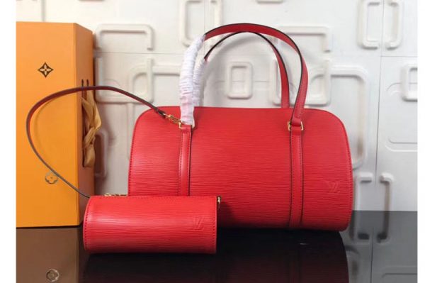 Replica Louis Vuitton M52222 LV Pipillion Epi Leather Bags Red