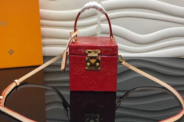 Replica Louis Vuitton M52464 LV Bleecker Box Monogram Vernis Red