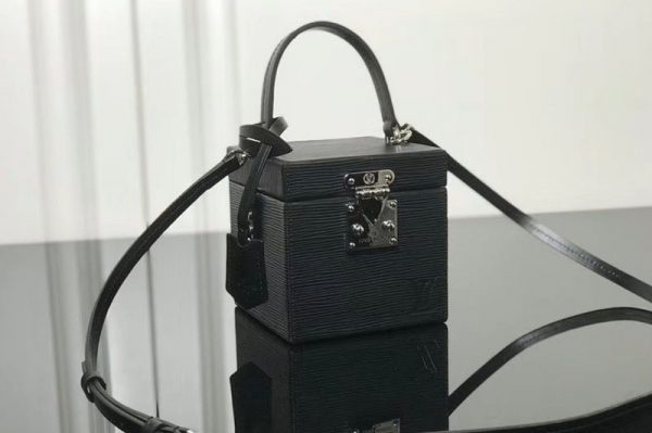 Replica Louis Vuitton M52466 LV Bleecker Box Epi Leather Bags Black