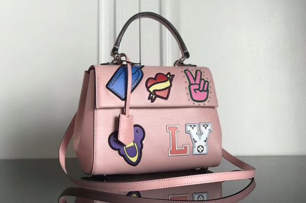 Replica Louis Vuitton M52484 LV Cluny BB Epi Leather Bags Pink