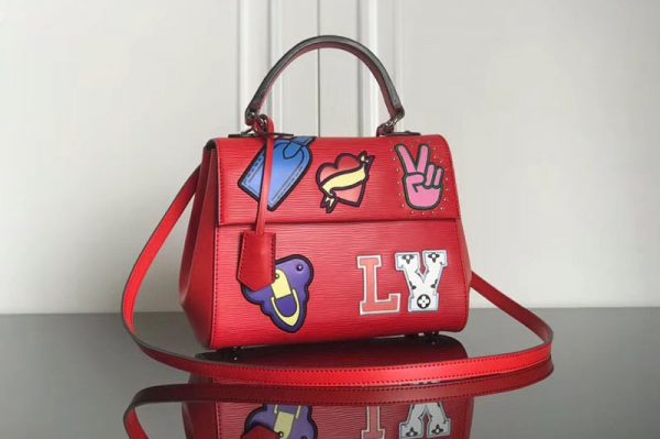 Replica Louis Vuitton M52484 LV Cluny BB Epi Leather Bags Red