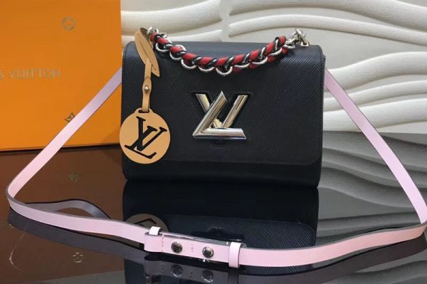 Replica Louis Vuitton M52503 LV Twist MM Epi Leather Bags Black