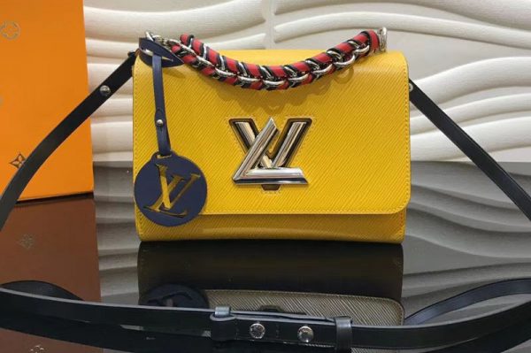 Replica Louis Vuitton M52503 LV Twist MM Epi Leather Bags Yellow