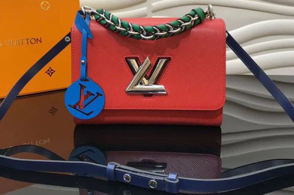 Replica Louis Vuitton M52504 LV Twist MM Epi Leather Bags Red