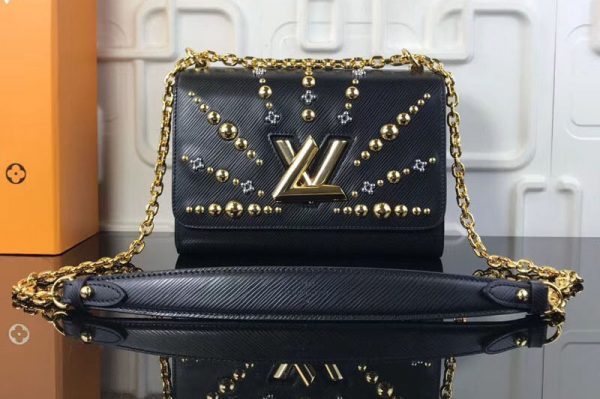 Replica Louis Vuitton M52510 LV Twist MM Epi Leather Bags Black