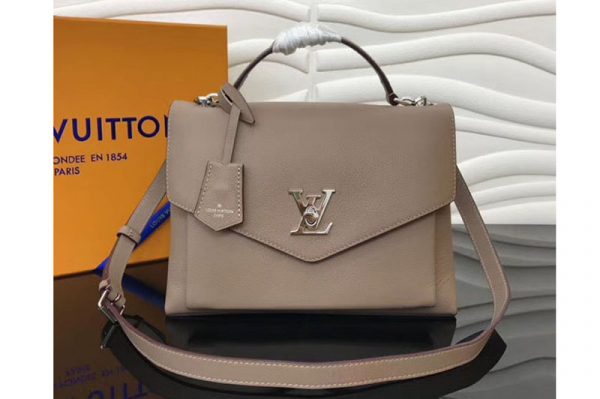 Replica Louis Vuitton M54878 LV Soft Calfskin MyLockme Lockme Bags Grey