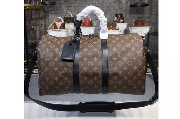 Replica Louis Vuitton M56711 LV Monogram Canvas Keepall Bandouliere 45 Bags