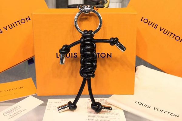 Replica Louis Vuitton M62884 LV MR Louis Bag Charm And Key Holder Black