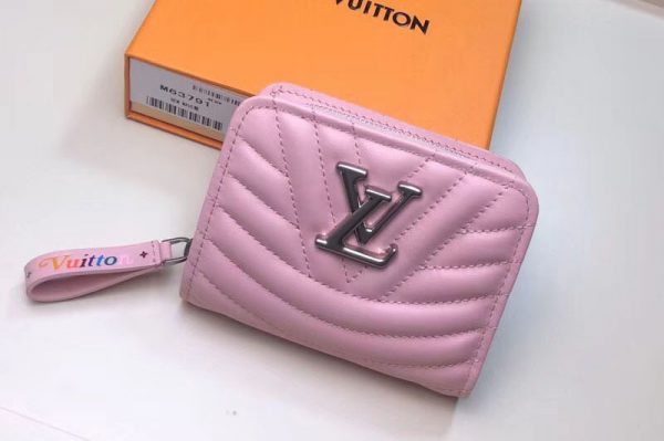 Replica Louis Vuitton M63791 LV New Wave Zipped Compact Wallet Pink