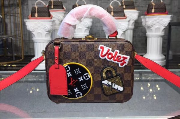 Replica Louis Vuitton N40048 LV Stories Box Damier Ebene Canvas Bags