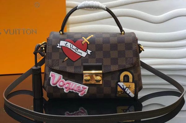 Replica Louis Vuitton N40055 LV Damier Ebene Canvas Croisette Bag