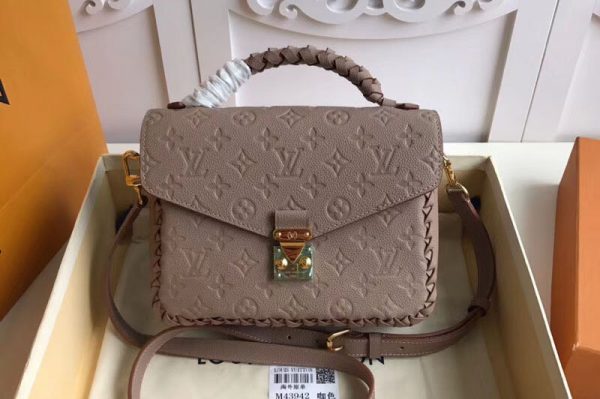 Replica Louis Vuitton M43941 LV Monogram Empreinte Pochette Metis Bags Vison