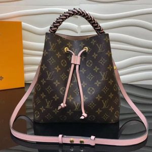 Replica Louis Vuitton M43985 LV Monogram Canvas Neonoe Bags Pink