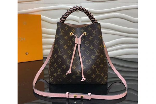 Replica Louis Vuitton M43985 LV Monogram Canvas Neonoe Bags Pink