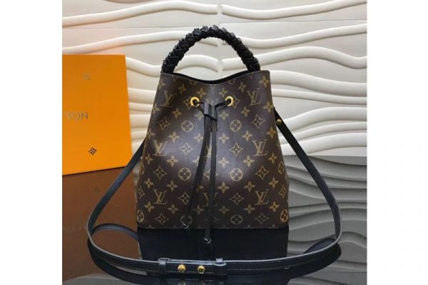 Replica Louis Vuitton M43985 LV Monogram Canvas Neonoe Bags Black