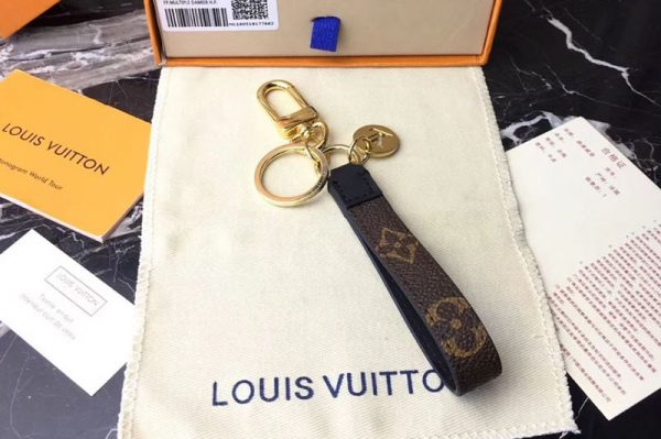 Replica Louis Vuitton M61950 LV Monogram Canvas Dragonne Bag Charm and Key Holder