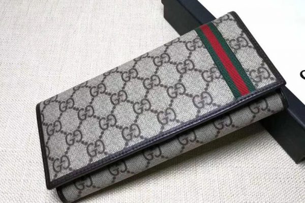 Replica Gucci 212186 GG Supreme Bi-Fold Wallet