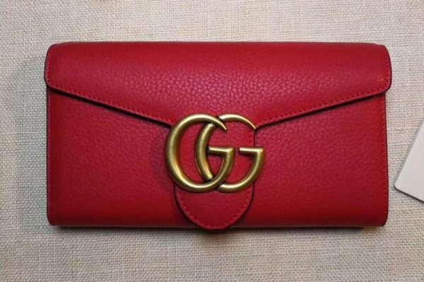 Replica Gucci 400586 GG Marmont Continental Wallet Red