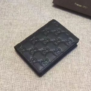 Replica Gucci 410120 Signature card case Black