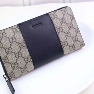 Replica Gucci 451249 GG Supreme zip around wallet