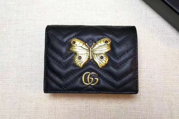 Replica Gucci 466492 GG Marmont Butterfly stud card case