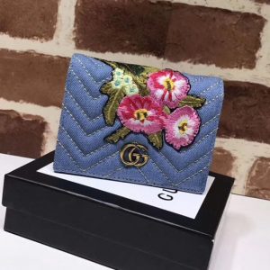 Replica Gucci 466492 Unskilled Worker GG Marmont card case