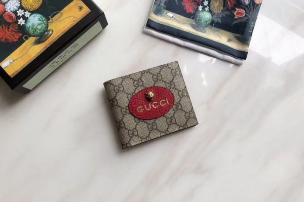 Replica Gucci 473954 Neo Vintage GG Supreme wallet Red